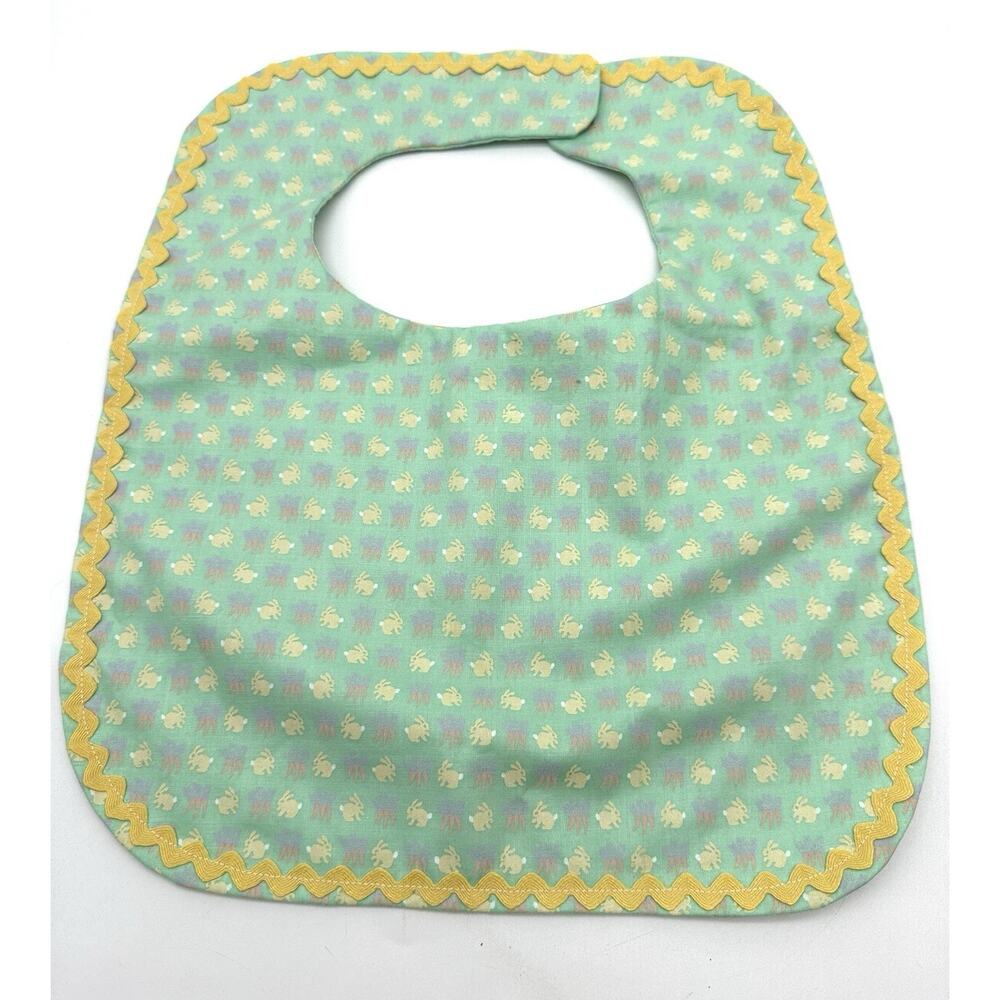 Vintage Easter Bunny Bib Baby Toddler Handmade